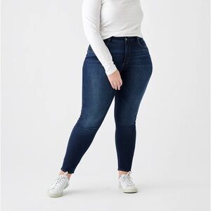 Dl1961 Emma Mid Rise Instasculpt Skinny Jean In Blue Size 22W‎